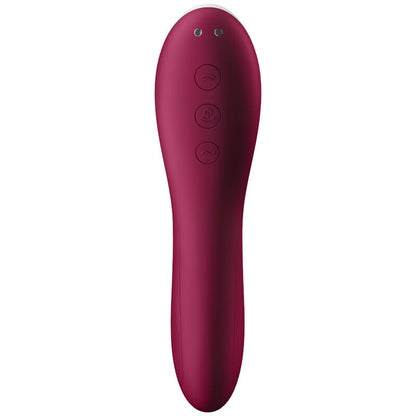 Satisfyer Dual Crush vibrador de pulso de ar e ponto G em silicone