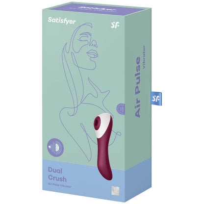 Satisfyer Dual Crush vibrador de pulso de ar e ponto G em silicone
