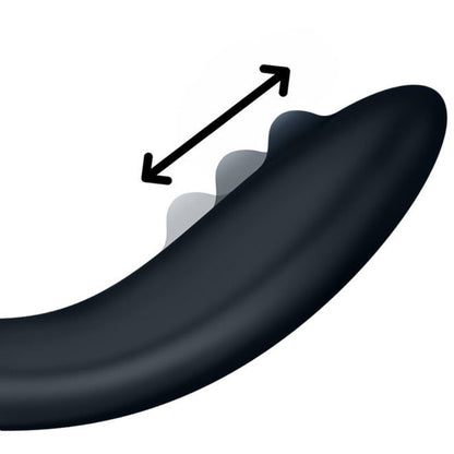 Close-up do vibrador Satisfyer Rrrolling Explosion com estimulação do Ponto G e bola rolante.