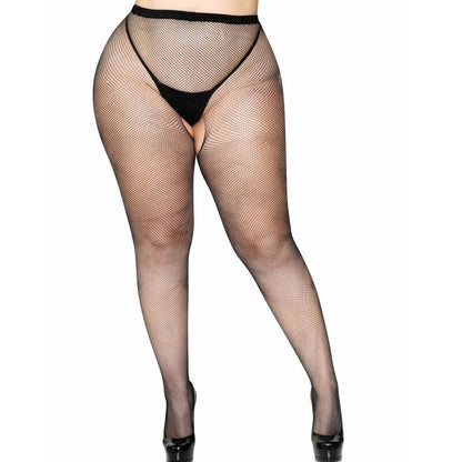 LEG AVENUE - PANTALONES DE PUNTO CON GANCHILLO Y ABERTURA
