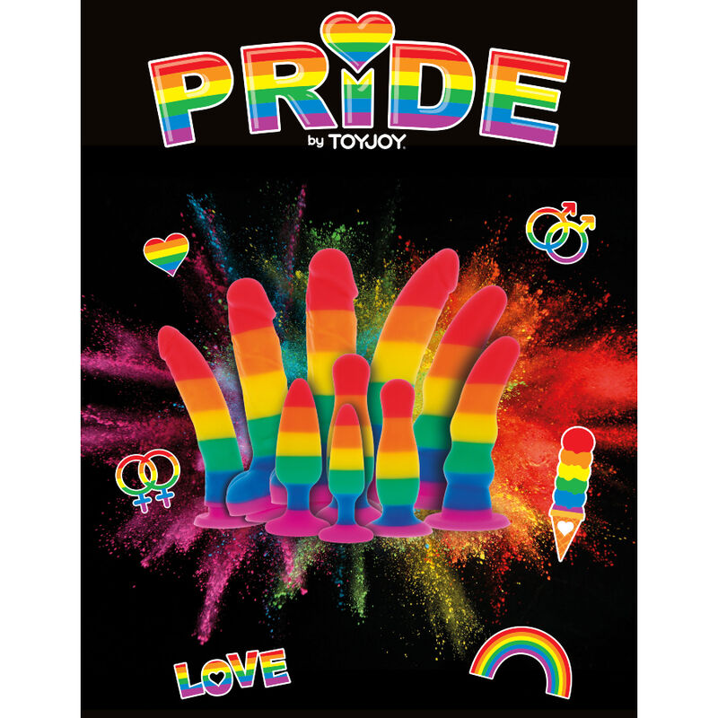 Orgullo - Consolador Bandera LGBT 15 cm