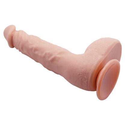 Close-up do Dildo Realista BAILE Jason Natural 24cm, destacando sua textura e ventosa.