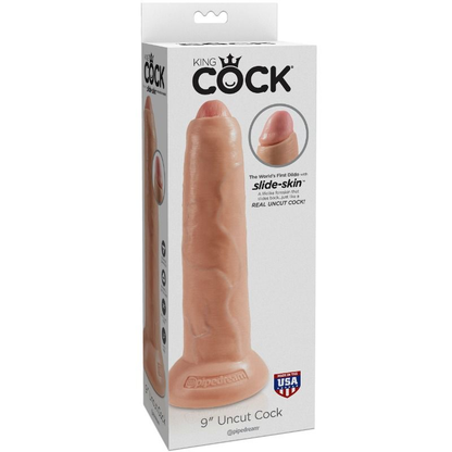 Dildo Realista Tono Piel Sin Circuncidar 23 CM