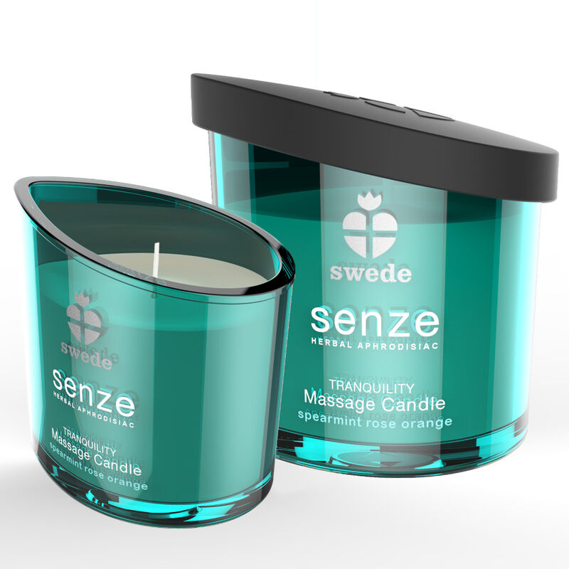 SWEEDE - VELA DE MASAJE SWEEDE SENZE TRANQUILITY - MENTA, ROSA, NARANJA