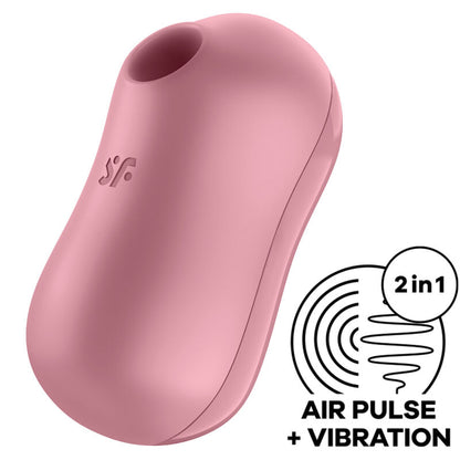 Close-up do Satisfyer Estimulador e Vibrador de Pulso de Ar Cotton Candy Lilás, mostrando seu design ergonômico e cor vibrante.