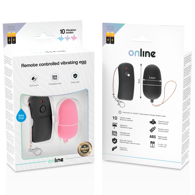 Huevo Vibrador con Control Remoto Rosa