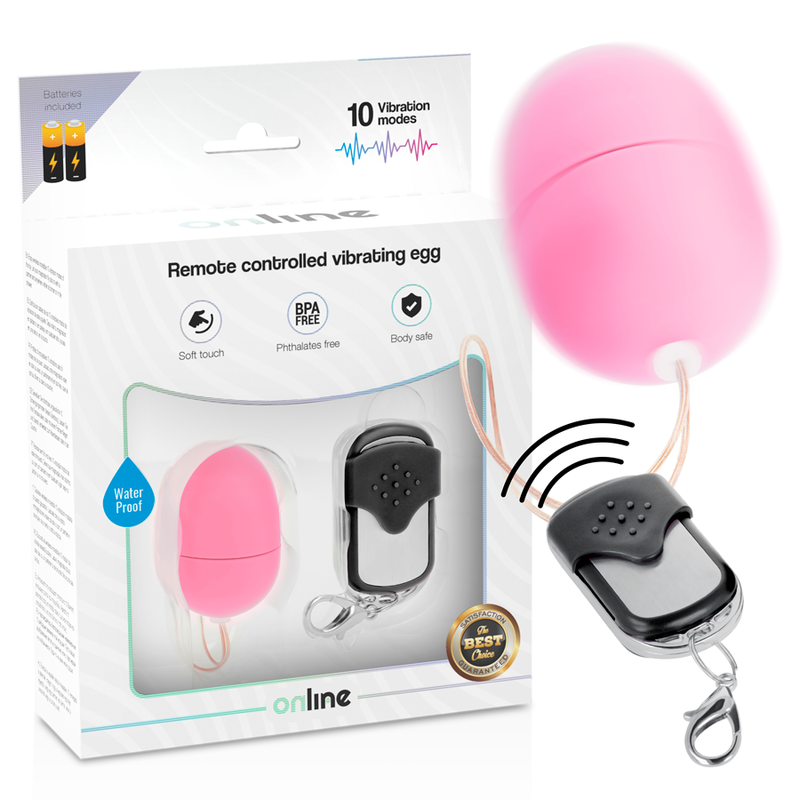 Huevo Vibrador con Control Remoto S, Rosa