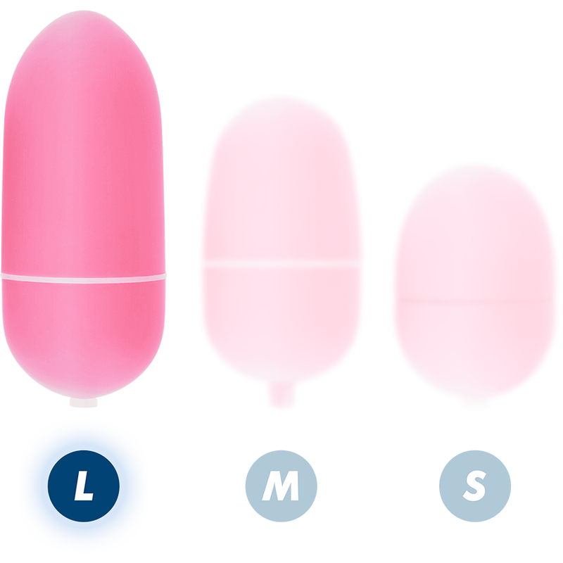 Huevo Vibrador con Control Remoto Grande Rosa