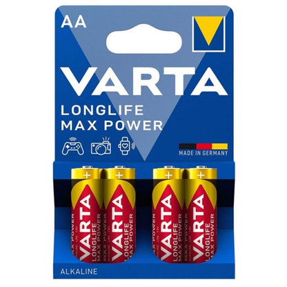 VARTA - PILAS ALCALINAS MAX POWER AA LR6 4 UNIDADES