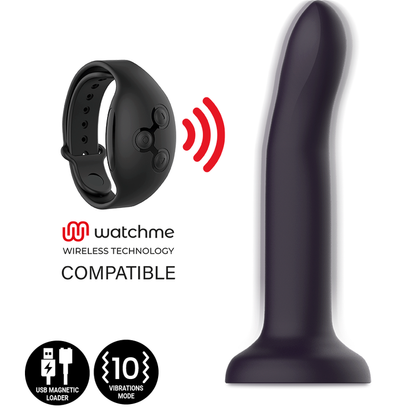 MYTHOLOGY Duman Mystic Dildo M Vibratório que muda de cor com a temperatura, mostrando o seu design e textura.