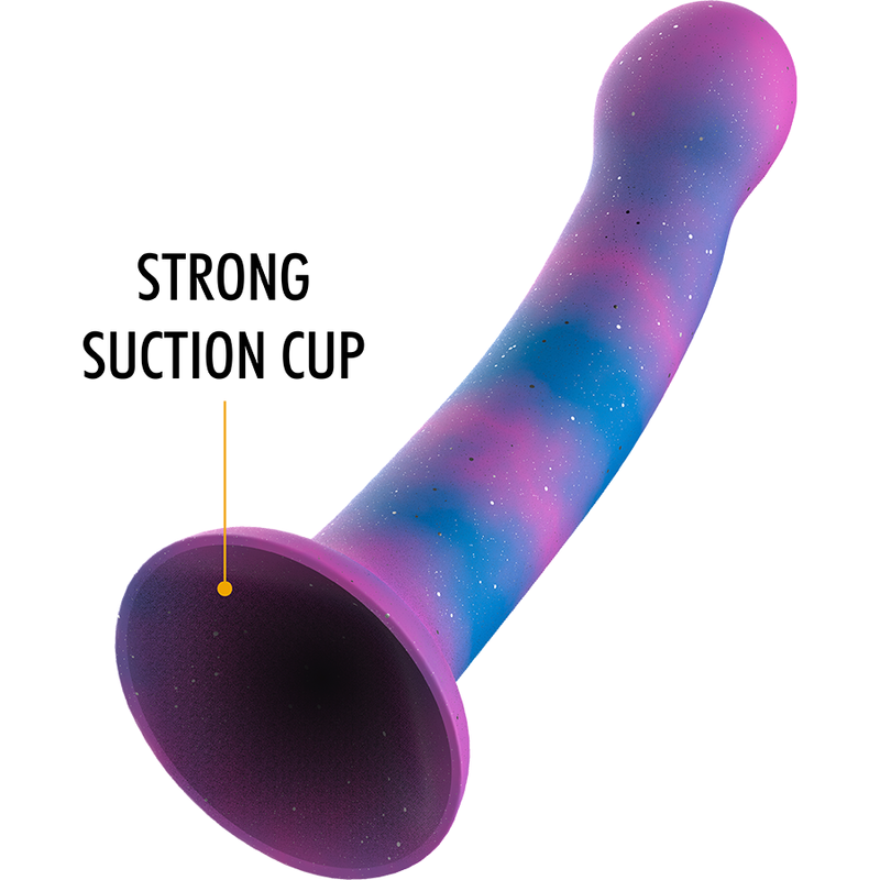 Close-up do Dildo MYTHOLOGY Galáctico Dion, mostrando o design e a textura do silicone.