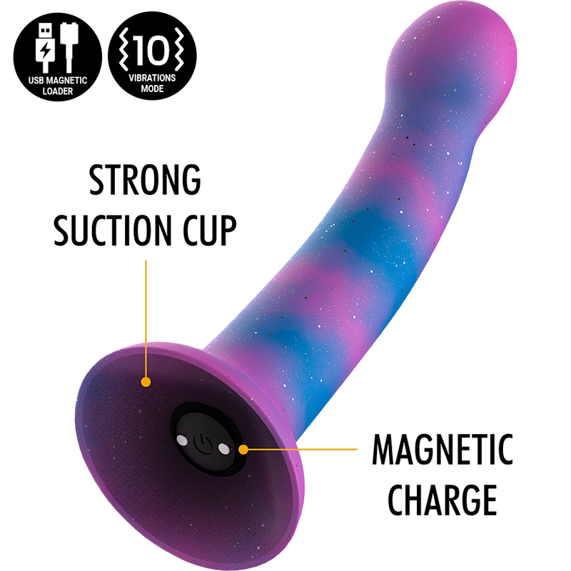 MITOLOGÍA - DION GALACTIC DILDO S - VIBRADOR WATCHME CON TECNOLOGÍA INALÁMBRICA COMPATIBLE
