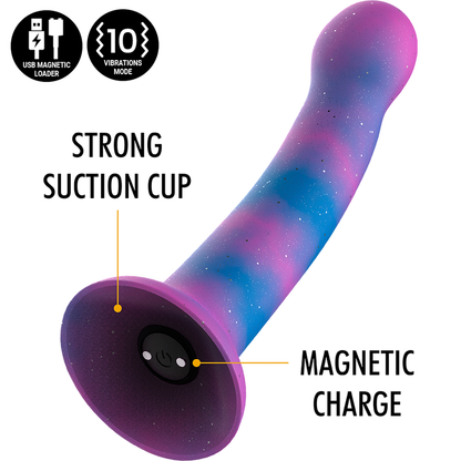 MITOLOGÍA - DION GALACTIC DILDO S - VIBRADOR WATCHME CON TECNOLOGÍA INALÁMBRICA COMPATIBLE
