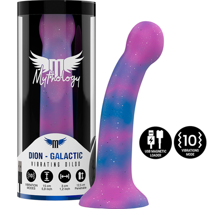MITOLOGÍA - DION GALACTIC DILDO S - VIBRADOR WATCHME CON TECNOLOGÍA INALÁMBRICA COMPATIBLE