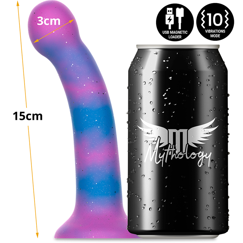 MITOLOGÍA - DION GALACTIC DILDO S - VIBRADOR WATCHME CON TECNOLOGÍA INALÁMBRICA COMPATIBLE
