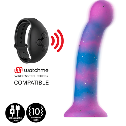 MITOLOGÍA - DION GALACTIC DILDO S - VIBRADOR WATCHME CON TECNOLOGÍA INALÁMBRICA COMPATIBLE