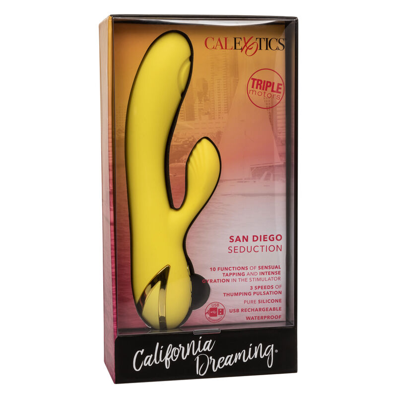 Masajeador San Diego Seduction con Vibración, Pulsación y Rotación