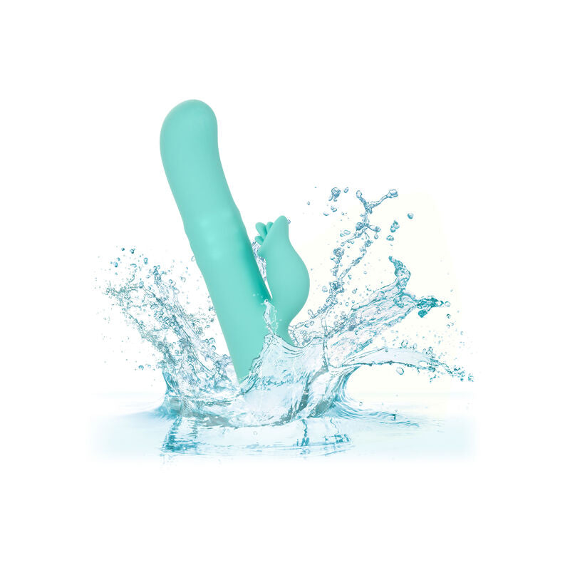 Vibrador con Rotación y Estimulador de Clítoris Bel Air Bombshell Verde Claro