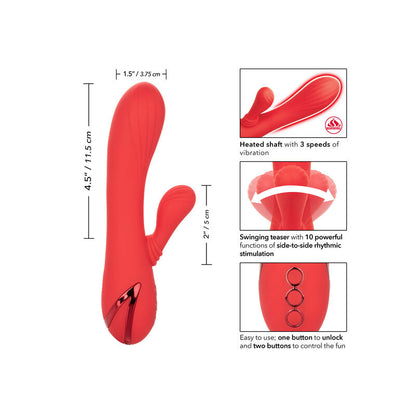 Vibrador Palisades Pasión Roja Calentable