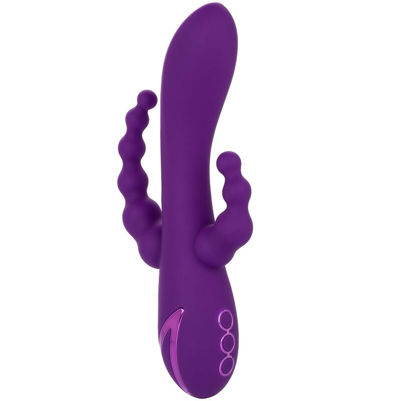 Vibrador de Triple Acción Long Beach Bootylicious Morado