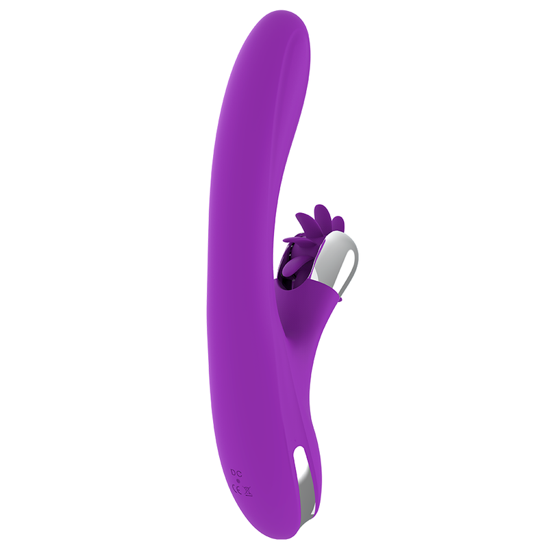 Close-up of the FUN FUNCTION Vibrador Bunny Funny Wave 2.0 showing its unique wave system and soft silicone texture.