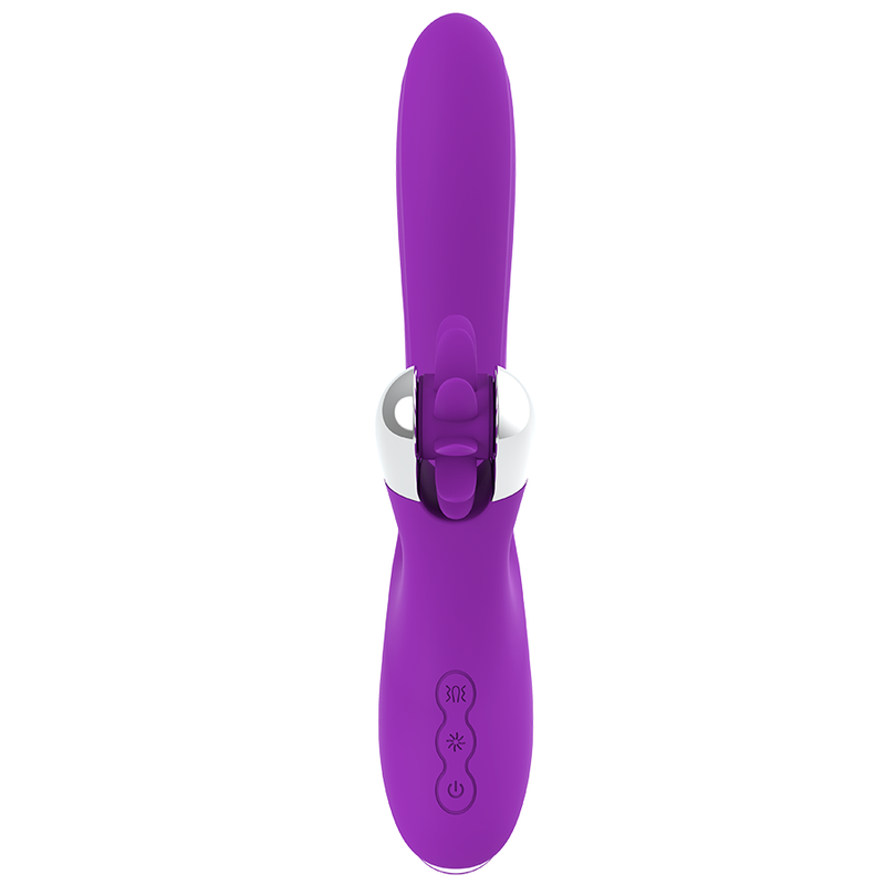 Close-up of the FUN FUNCTION Vibrador Bunny Funny Wave 2.0 showing its unique wave system and soft silicone texture.