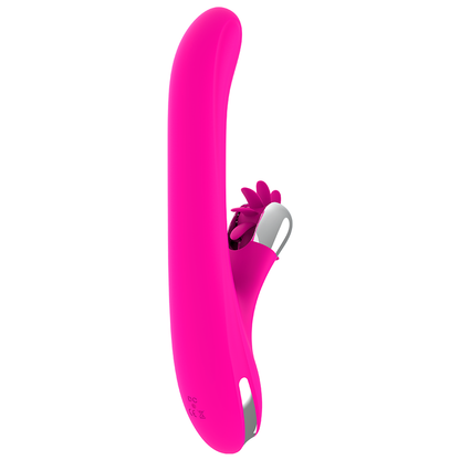 Detalhe do Rotador Coelho Diversia 24cm, com design ergonómico e estimulação dupla.