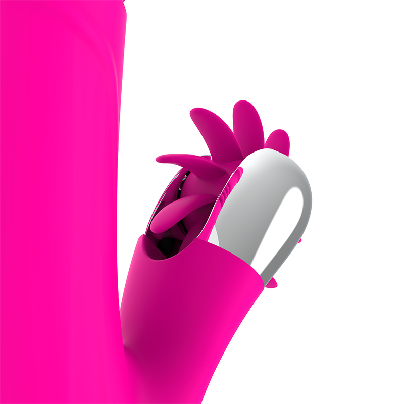 Close-up do DIVERSIA Vibrador Coelho Up & Down 24 CM, mostrando o design ergonómico e a textura de silicone.