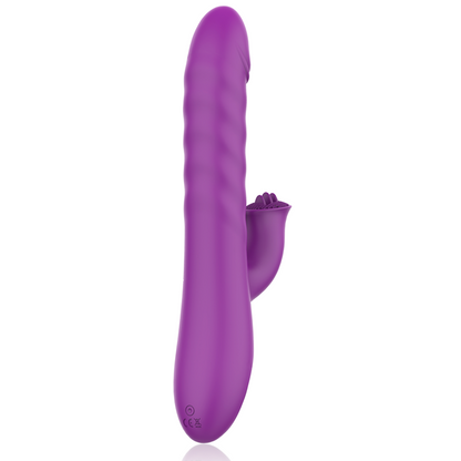 Vibrador FUN FUNCTION Zenda Thruster com rotação, movimento 'up & down' e estimulador clitoriano.
