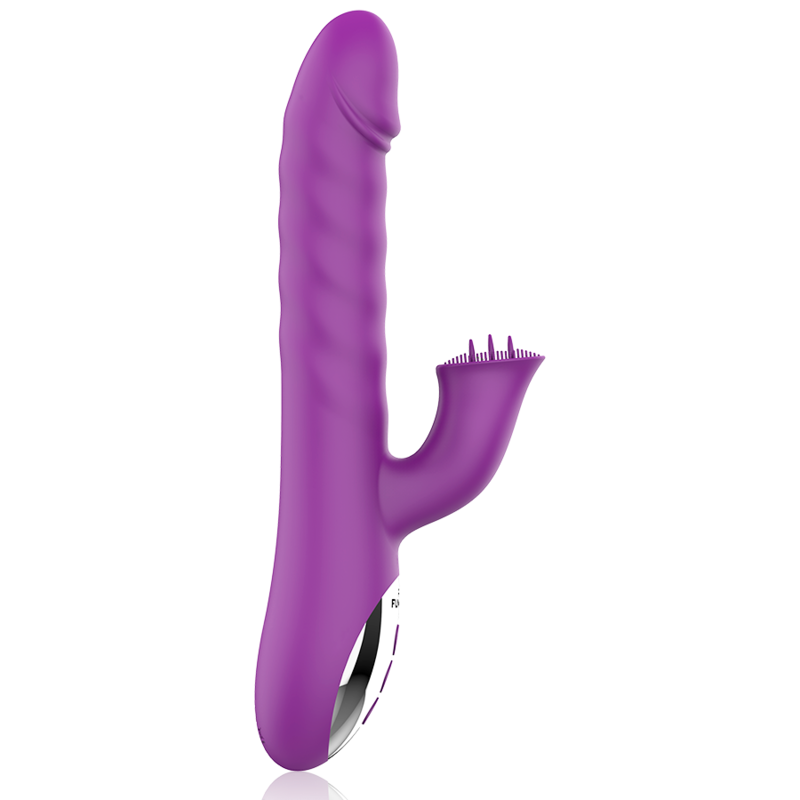 Vibrador FUN FUNCTION Zenda Thruster com rotação, movimento 'up & down' e estimulador clitoriano.