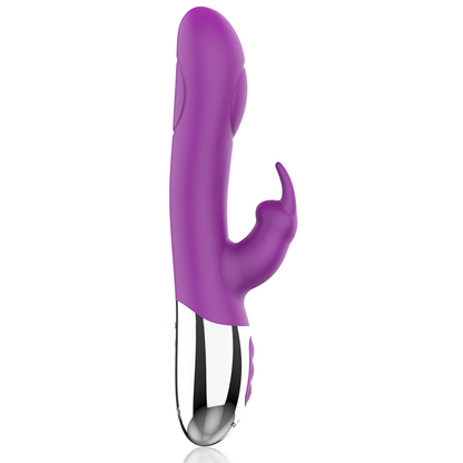 Close-up of the FUN FUNCTION Vibrador Combi Duplo Toque, showing its silicone texture and ergonomic design.