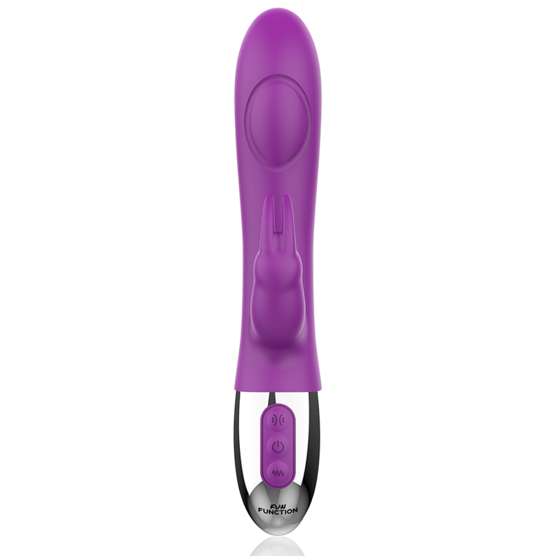 Close-up of the FUN FUNCTION Vibrador Combi Duplo Toque, showing its silicone texture and ergonomic design.