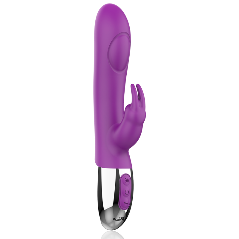 Close-up of the FUN FUNCTION Vibrador Combi Duplo Toque, showing its silicone texture and ergonomic design.