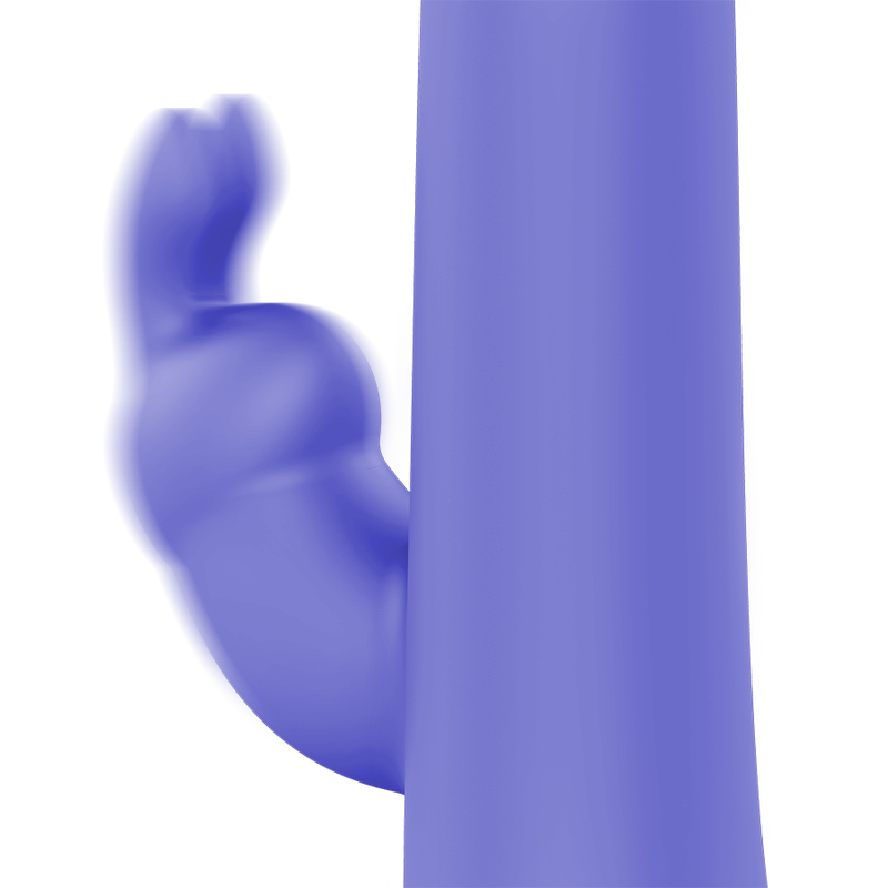 Detalhe do MR BOSS Vibrador e Rotador Arturo com suas esferas rotativas e estimulador clitoriano, em silicone premium.