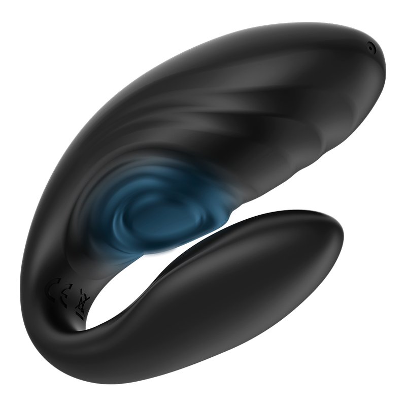 BRILLY GLAM Vibrador de Casal Pulsante com Controle Remoto, mostrando seu design ergonômico e material de silicone.