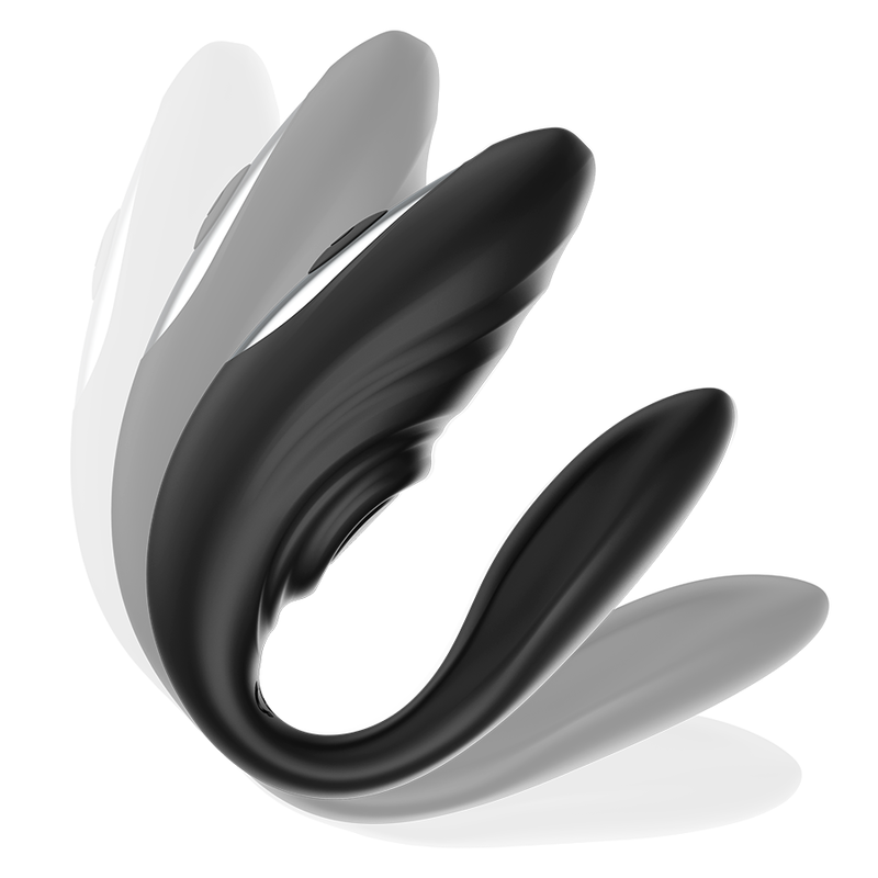 BRILLY GLAM Vibrador de Casal Pulsante com Controle Remoto, mostrando seu design ergonômico e material de silicone.