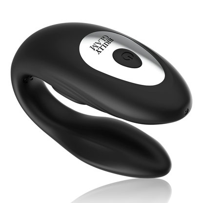 BRILLY GLAM Vibrador de Casal Pulsante com Controle Remoto, mostrando seu design ergonômico e material de silicone.