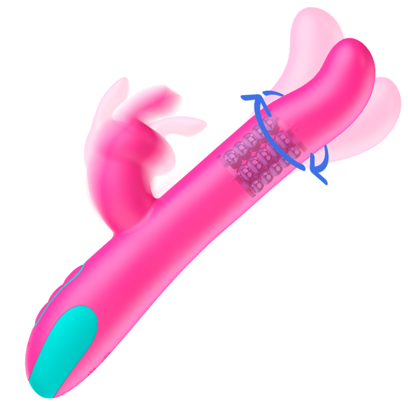 HAPPY LOKY - RELOJ VIBRADOR Y ROTATORIO PLUTO RABBIT CON TECNOLOGÍA INALÁMBRICA COMPATIBLE