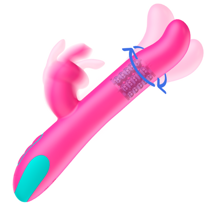HAPPY LOKY - RELOJ VIBRADOR Y ROTATORIO PLUTO RABBIT CON TECNOLOGÍA INALÁMBRICA COMPATIBLE