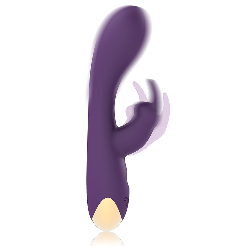 Vibrador rabbit Treasure Laurence com tecnologia Watchme e estimulação dupla.
