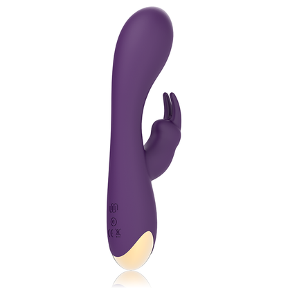 Vibrador rabbit Treasure Laurence com tecnologia Watchme e estimulação dupla.