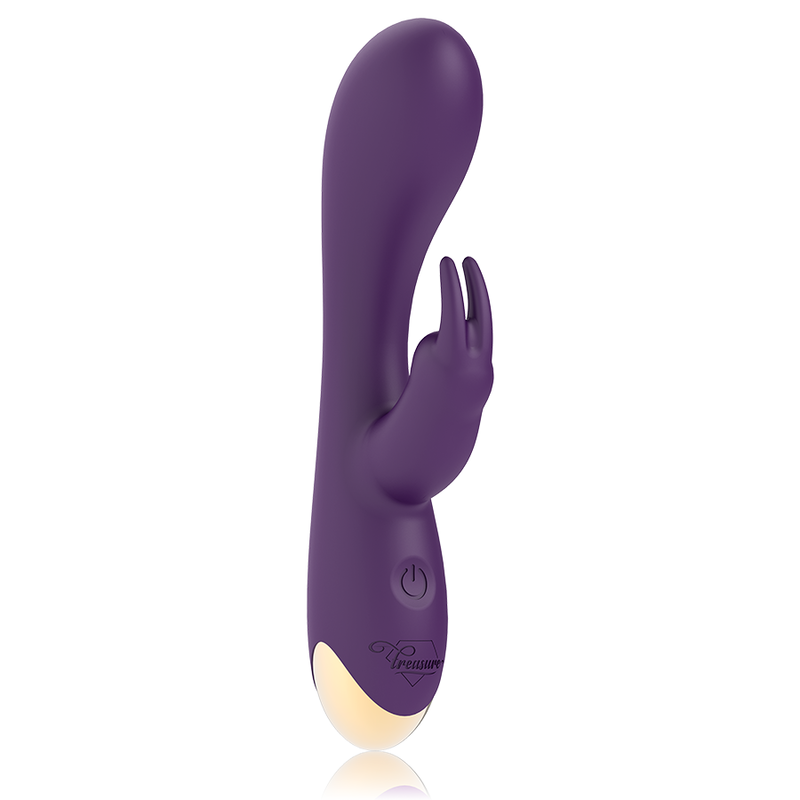 Vibrador rabbit Treasure Laurence com tecnologia Watchme e estimulação dupla.