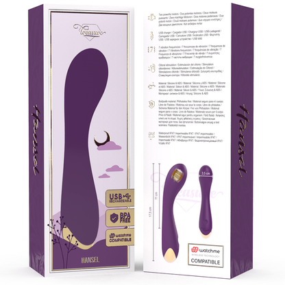 Vibrador Ponto G TREASURE Hansel com tecnologia Watchme Wireless