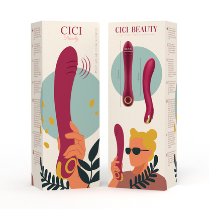 Vibrador Ponto G CICI BEAUTY de silicone premium com design ergonômico.