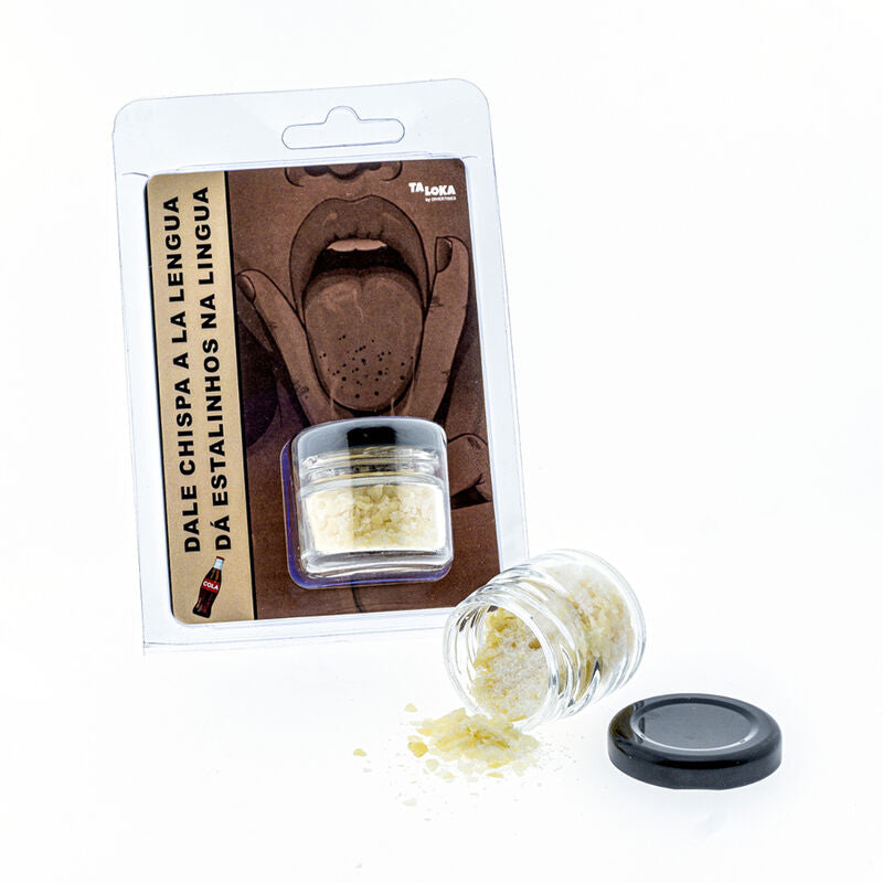 Diablo Picante TALOKA Espumante para a Língua Sabor Cola 30g, ideal para beijos mágicos e divertidos.