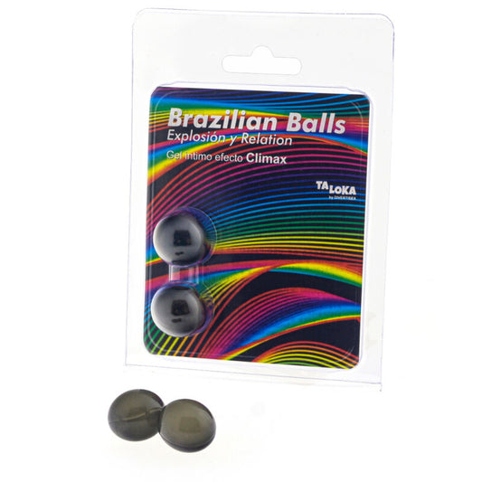 TALOKA 2 Bolas Brasileiras com Gel Emocionante para massagem e efeito climax.