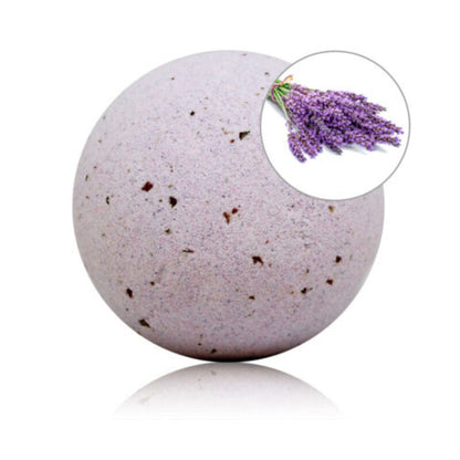 TALOKA Bomba de Banho Perfumada de Lavanda com Pétalas de Rosa para relaxamento