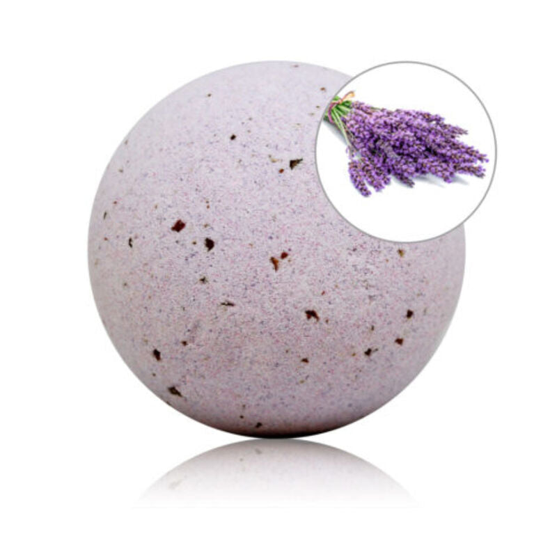 TALOKA Bomba de Banho Perfumada de Lavanda com Pétalas de Rosa para relaxamento