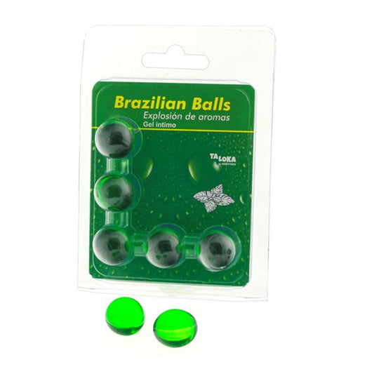 TALOKA 5 Bolas Brasileiras Gel Íntimo de Menta para massagem e prazer