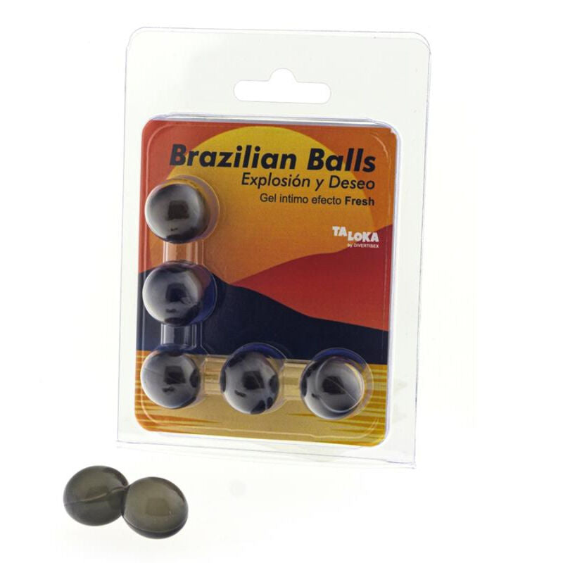 Diablo Picante 5 Bolas Brasileiras Gel Efeito Fresco para massagem íntima